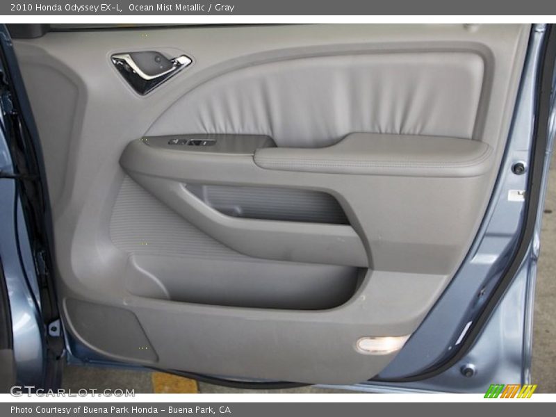 Ocean Mist Metallic / Gray 2010 Honda Odyssey EX-L