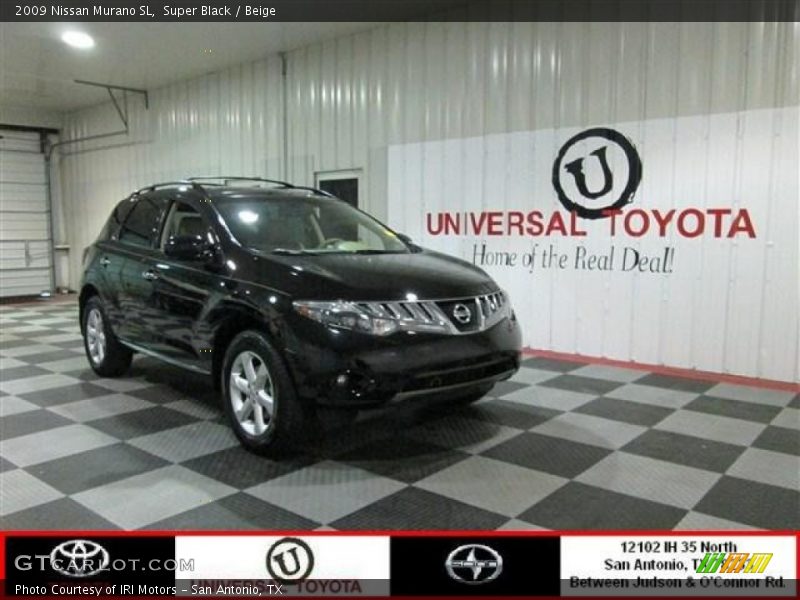 Super Black / Beige 2009 Nissan Murano SL