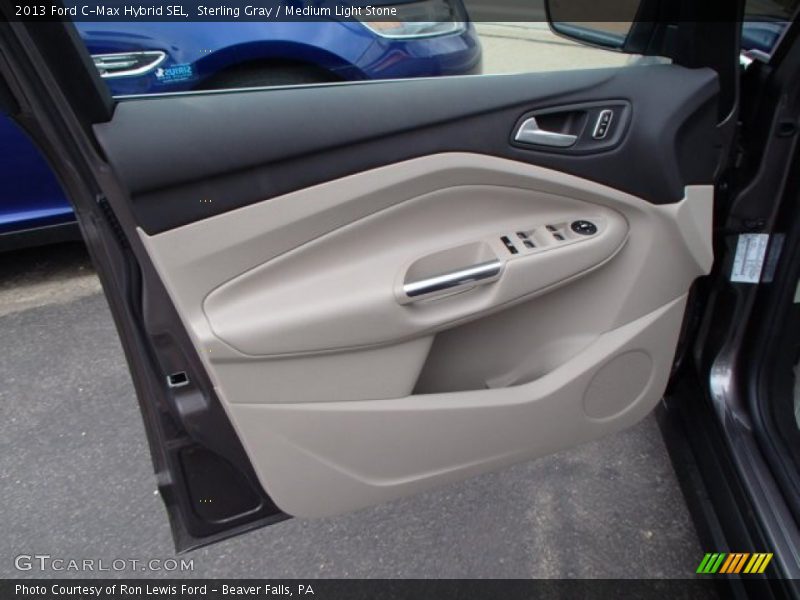 Sterling Gray / Medium Light Stone 2013 Ford C-Max Hybrid SEL