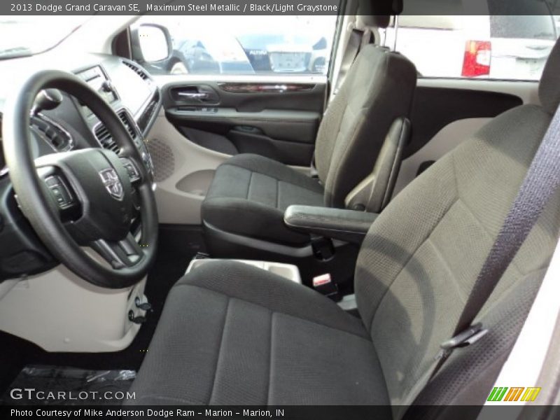 Maximum Steel Metallic / Black/Light Graystone 2013 Dodge Grand Caravan SE