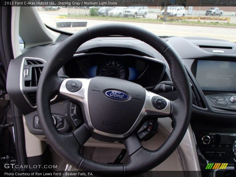 Sterling Gray / Medium Light Stone 2013 Ford C-Max Hybrid SEL