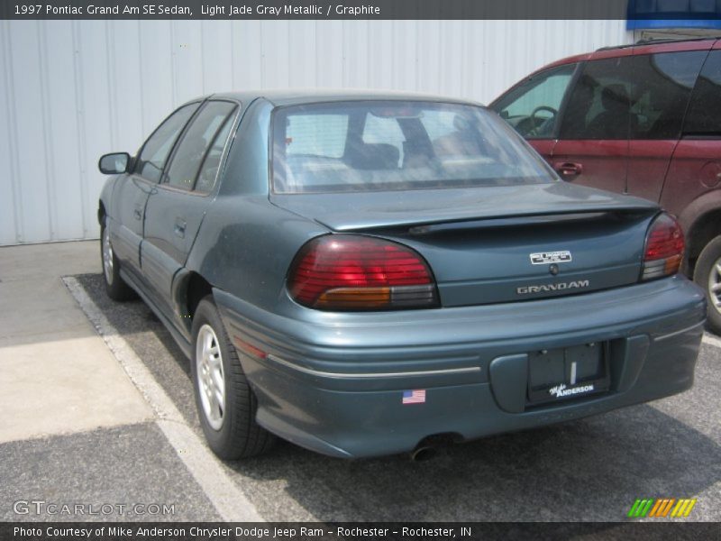 Light Jade Gray Metallic / Graphite 1997 Pontiac Grand Am SE Sedan
