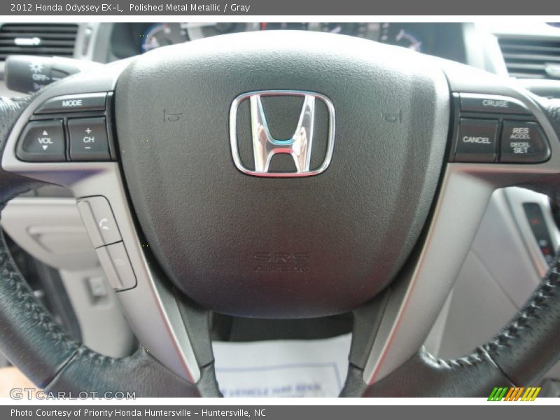 Polished Metal Metallic / Gray 2012 Honda Odyssey EX-L