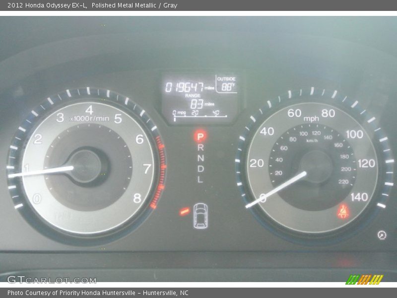 Polished Metal Metallic / Gray 2012 Honda Odyssey EX-L