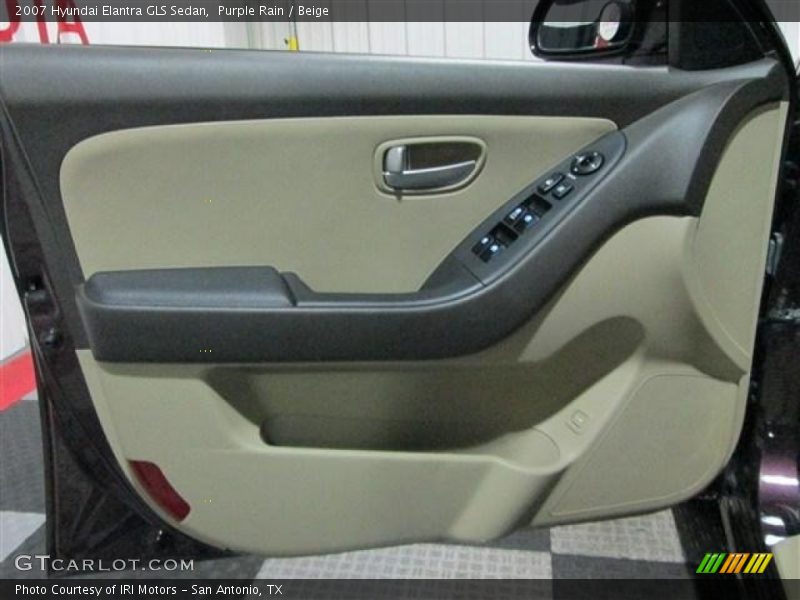Purple Rain / Beige 2007 Hyundai Elantra GLS Sedan