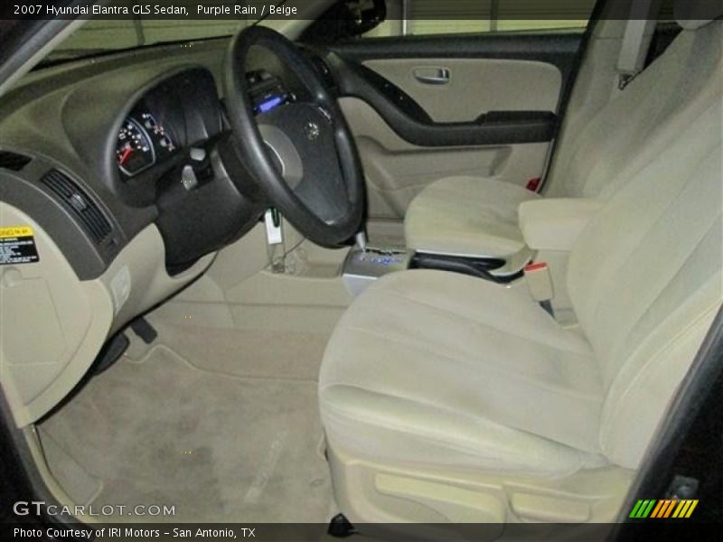 Purple Rain / Beige 2007 Hyundai Elantra GLS Sedan