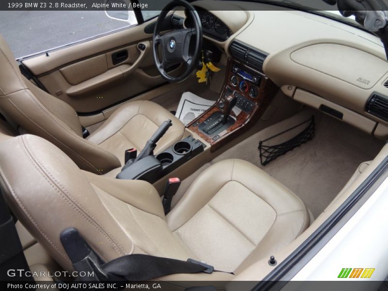 Alpine White / Beige 1999 BMW Z3 2.8 Roadster