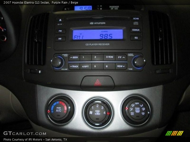 Purple Rain / Beige 2007 Hyundai Elantra GLS Sedan