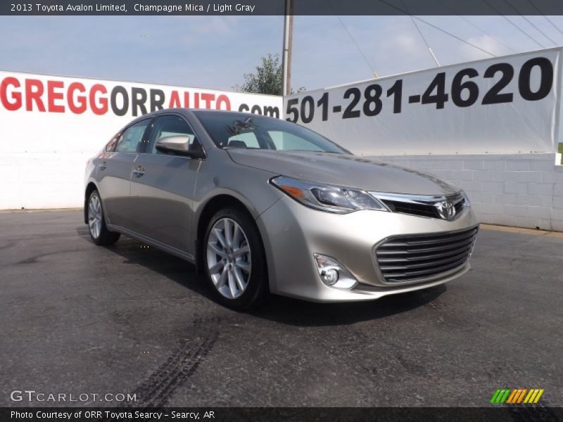 Champagne Mica / Light Gray 2013 Toyota Avalon Limited
