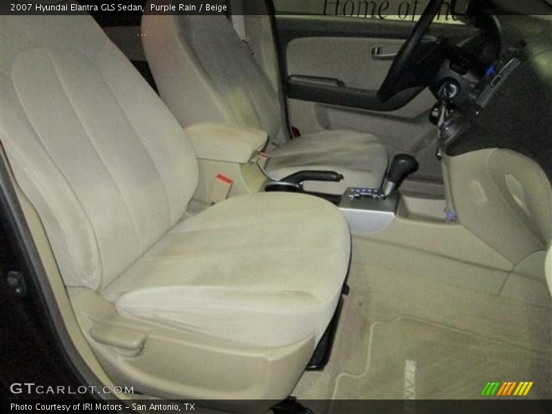 Purple Rain / Beige 2007 Hyundai Elantra GLS Sedan