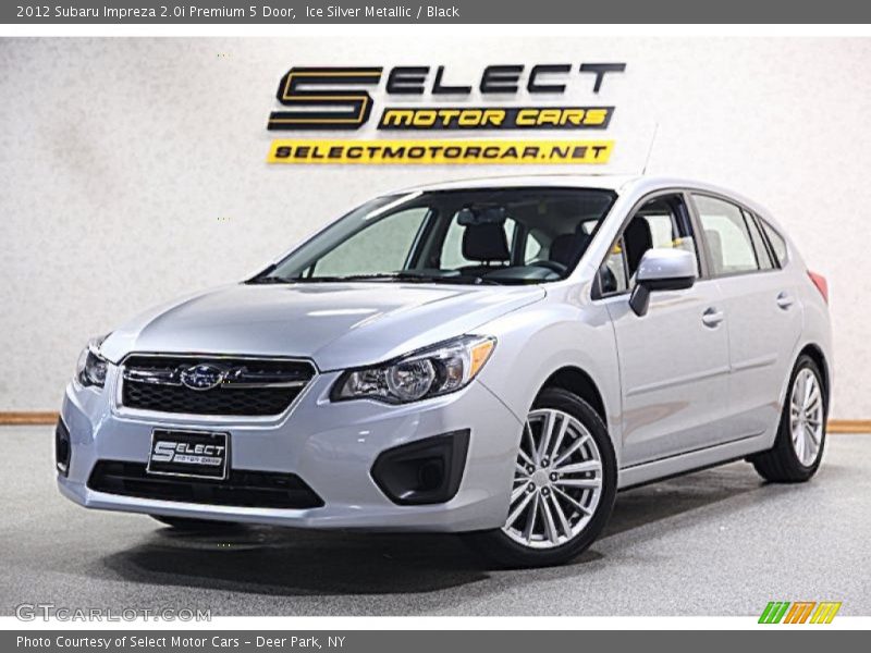 Ice Silver Metallic / Black 2012 Subaru Impreza 2.0i Premium 5 Door