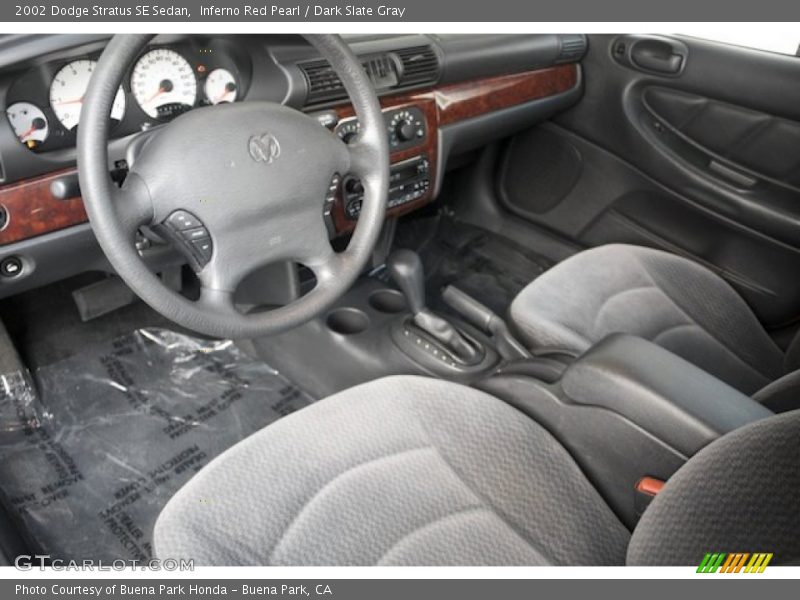 Dark Slate Gray Interior - 2002 Stratus SE Sedan 