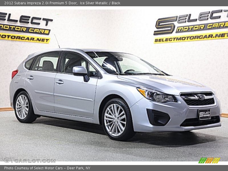 Ice Silver Metallic / Black 2012 Subaru Impreza 2.0i Premium 5 Door