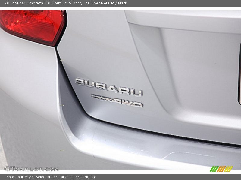 Ice Silver Metallic / Black 2012 Subaru Impreza 2.0i Premium 5 Door