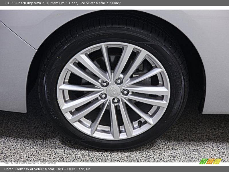 Ice Silver Metallic / Black 2012 Subaru Impreza 2.0i Premium 5 Door