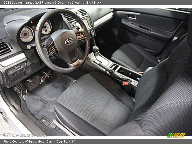 Ice Silver Metallic / Black 2012 Subaru Impreza 2.0i Premium 5 Door