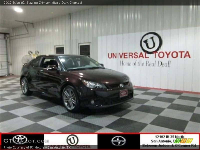 Sizzling Crimson Mica / Dark Charcoal 2012 Scion tC