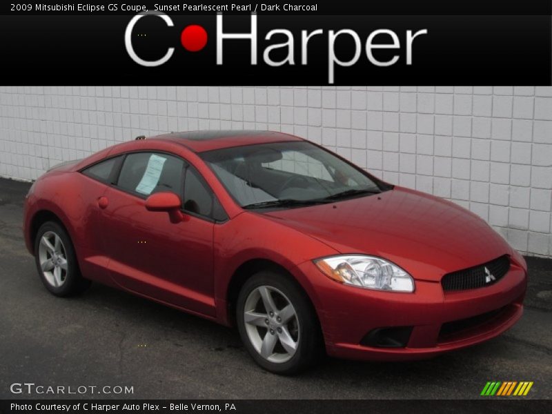 Sunset Pearlescent Pearl / Dark Charcoal 2009 Mitsubishi Eclipse GS Coupe