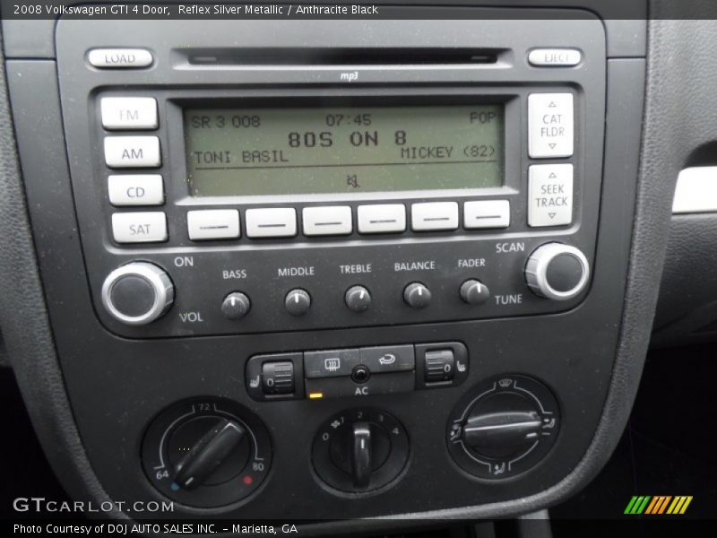 Controls of 2008 GTI 4 Door