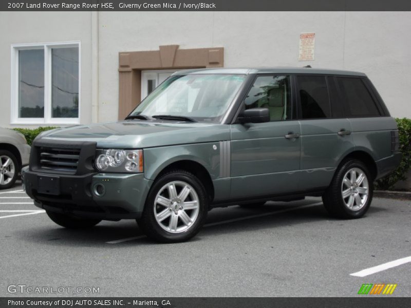 Giverny Green Mica / Ivory/Black 2007 Land Rover Range Rover HSE