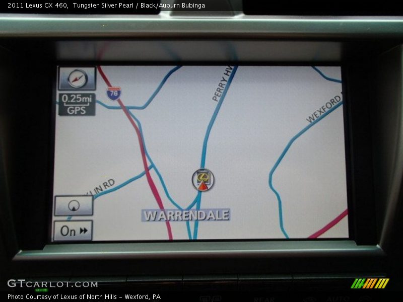 Tungsten Silver Pearl / Black/Auburn Bubinga 2011 Lexus GX 460