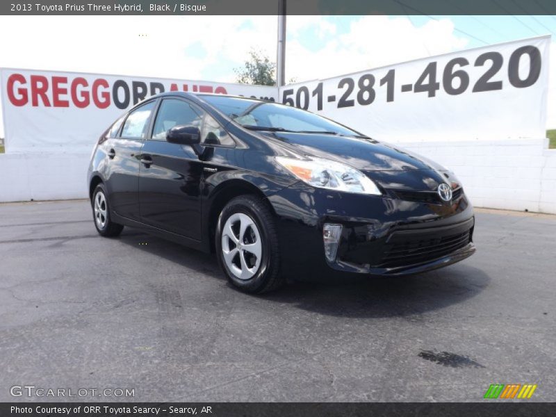 Black / Bisque 2013 Toyota Prius Three Hybrid