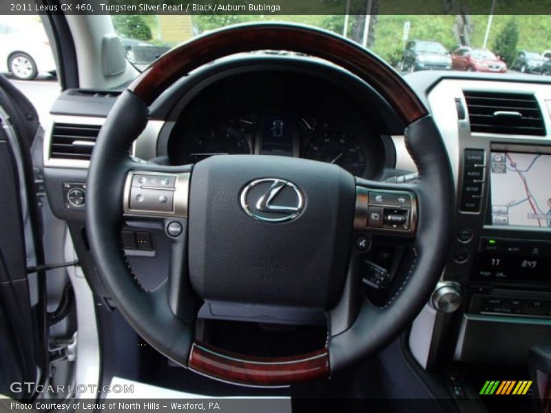 Tungsten Silver Pearl / Black/Auburn Bubinga 2011 Lexus GX 460