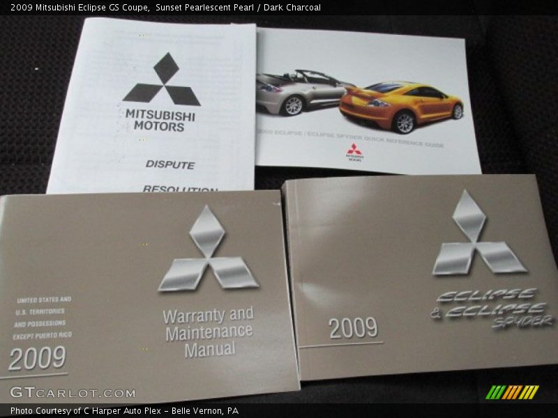 Sunset Pearlescent Pearl / Dark Charcoal 2009 Mitsubishi Eclipse GS Coupe