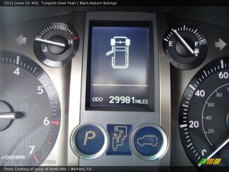 Tungsten Silver Pearl / Black/Auburn Bubinga 2011 Lexus GX 460