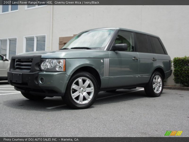 Giverny Green Mica / Ivory/Black 2007 Land Rover Range Rover HSE