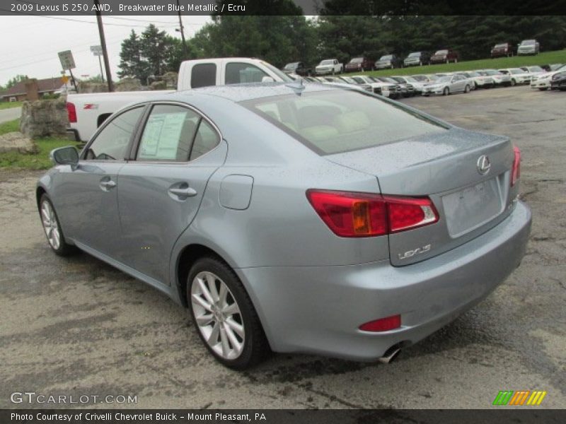 Breakwater Blue Metallic / Ecru 2009 Lexus IS 250 AWD