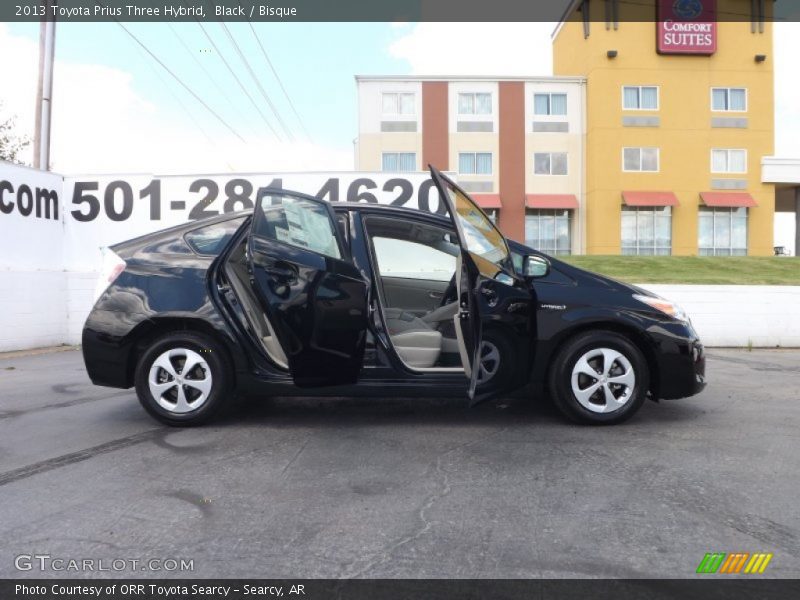 Black / Bisque 2013 Toyota Prius Three Hybrid
