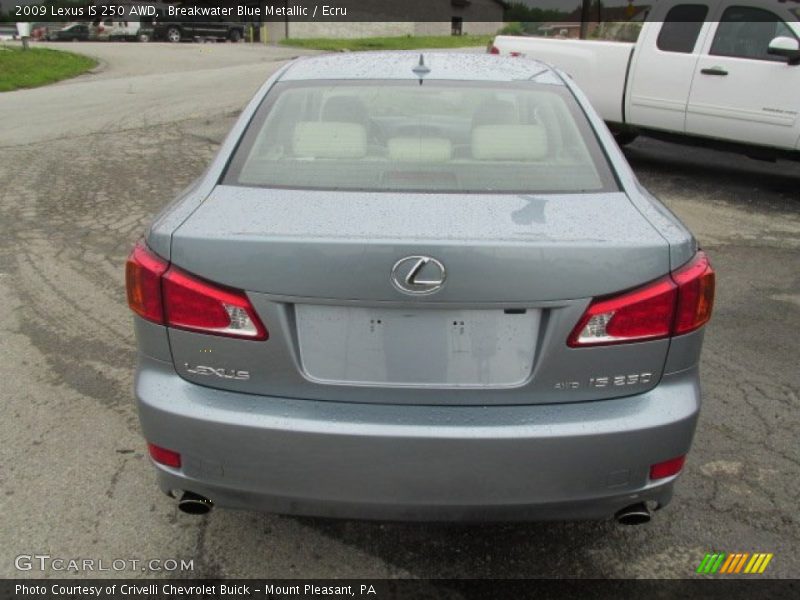 Breakwater Blue Metallic / Ecru 2009 Lexus IS 250 AWD