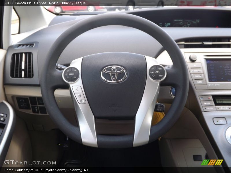 Black / Bisque 2013 Toyota Prius Three Hybrid