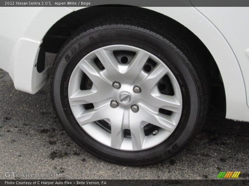 Aspen White / Beige 2012 Nissan Sentra 2.0 S