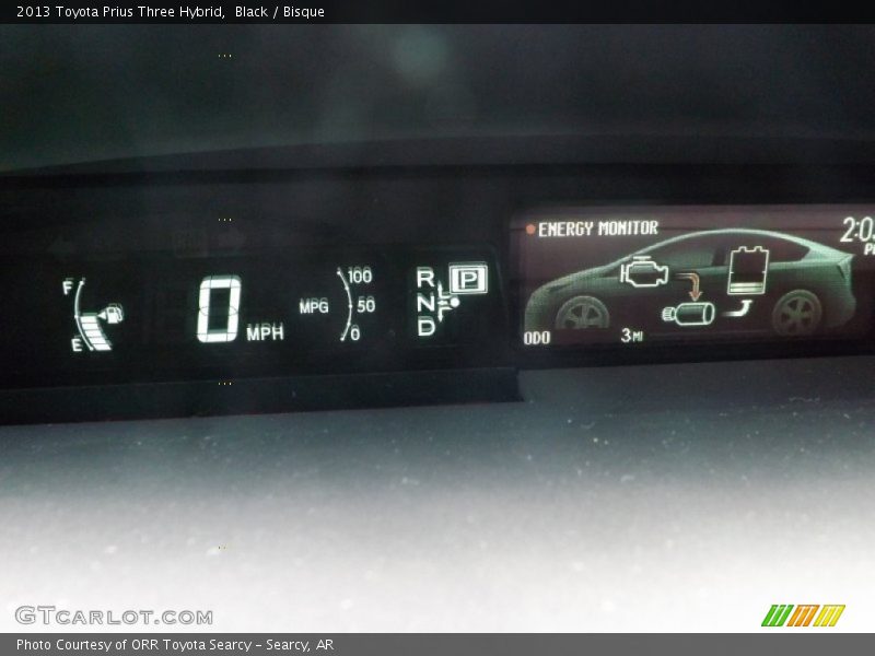 Black / Bisque 2013 Toyota Prius Three Hybrid