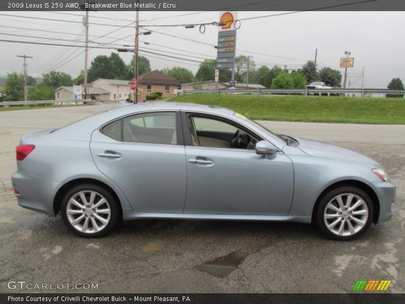 Breakwater Blue Metallic / Ecru 2009 Lexus IS 250 AWD