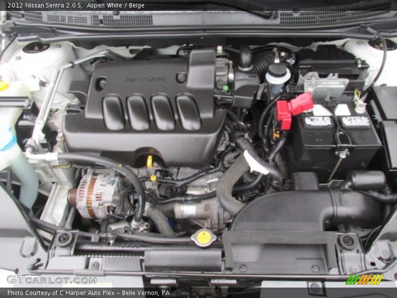 Aspen White / Beige 2012 Nissan Sentra 2.0 S