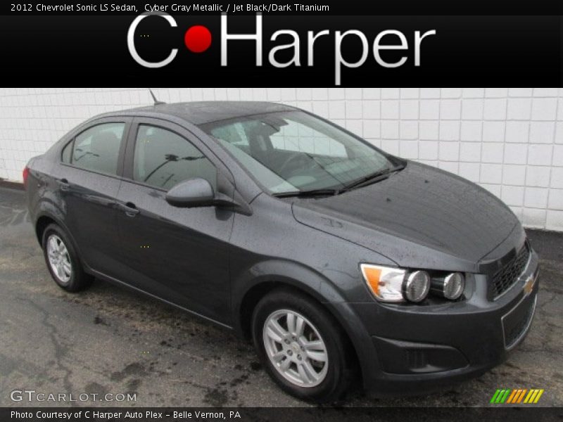 Cyber Gray Metallic / Jet Black/Dark Titanium 2012 Chevrolet Sonic LS Sedan