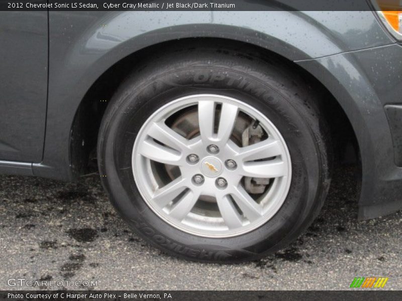 Cyber Gray Metallic / Jet Black/Dark Titanium 2012 Chevrolet Sonic LS Sedan