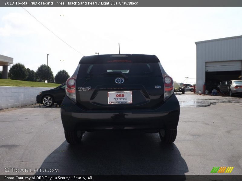 Black Sand Pearl / Light Blue Gray/Black 2013 Toyota Prius c Hybrid Three