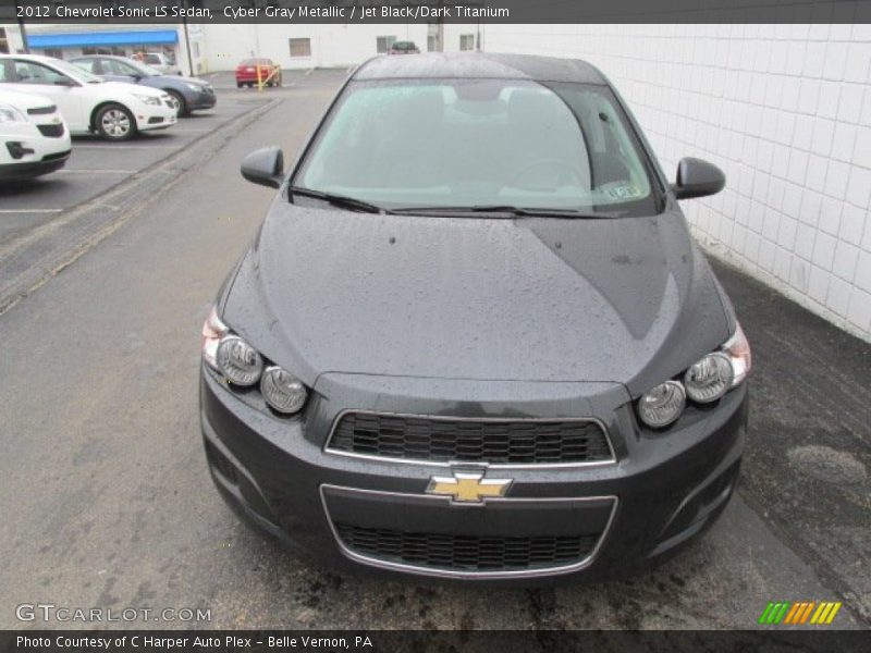 Cyber Gray Metallic / Jet Black/Dark Titanium 2012 Chevrolet Sonic LS Sedan