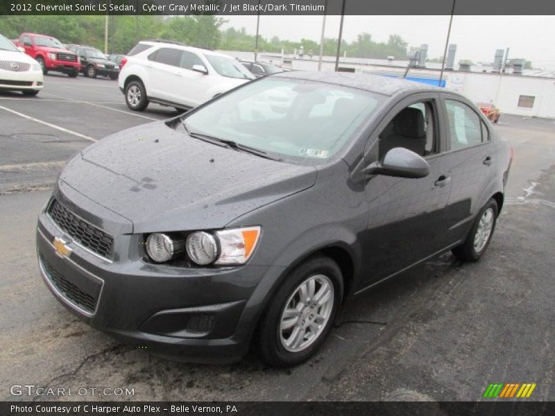 Cyber Gray Metallic / Jet Black/Dark Titanium 2012 Chevrolet Sonic LS Sedan