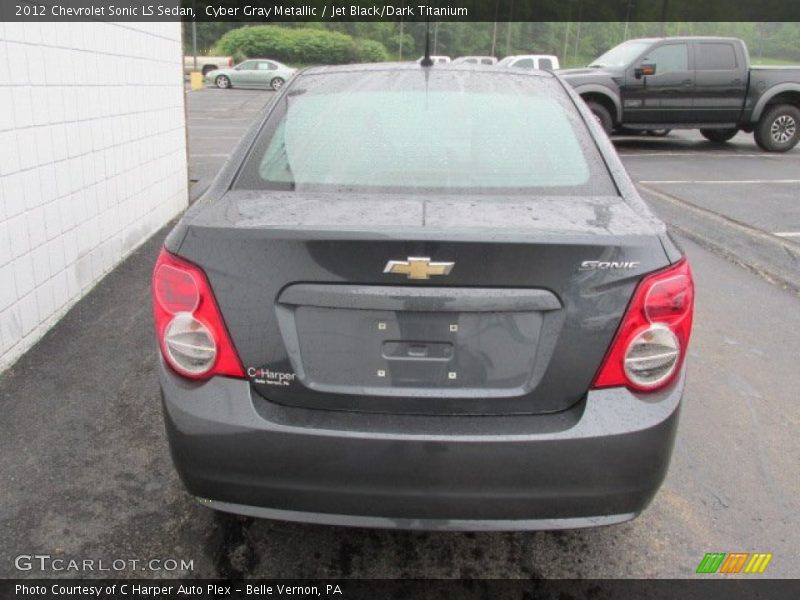 Cyber Gray Metallic / Jet Black/Dark Titanium 2012 Chevrolet Sonic LS Sedan