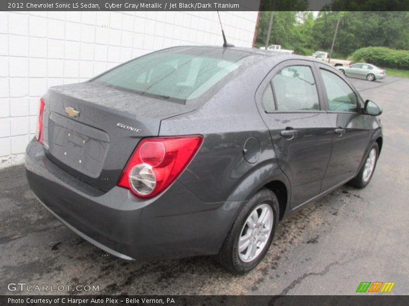 Cyber Gray Metallic / Jet Black/Dark Titanium 2012 Chevrolet Sonic LS Sedan