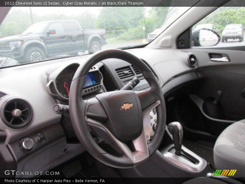 Cyber Gray Metallic / Jet Black/Dark Titanium 2012 Chevrolet Sonic LS Sedan