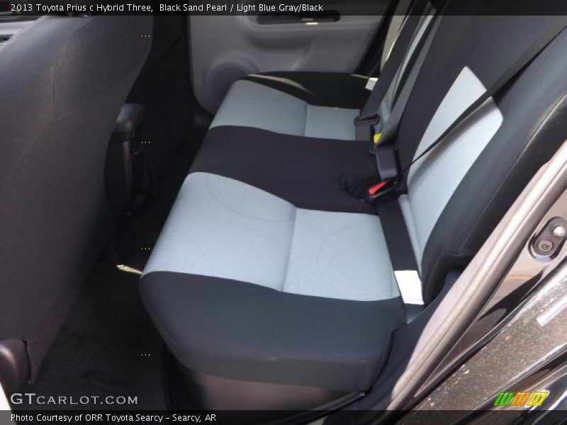 Black Sand Pearl / Light Blue Gray/Black 2013 Toyota Prius c Hybrid Three