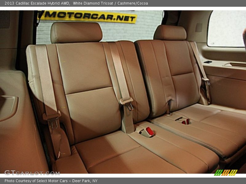 White Diamond Tricoat / Cashmere/Cocoa 2013 Cadillac Escalade Hybrid AWD