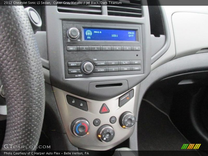 Cyber Gray Metallic / Jet Black/Dark Titanium 2012 Chevrolet Sonic LS Sedan