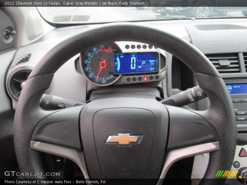Cyber Gray Metallic / Jet Black/Dark Titanium 2012 Chevrolet Sonic LS Sedan